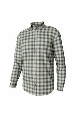 NEW SOUTHERN POINT CO. men's hadley brushed shirt in duck green
